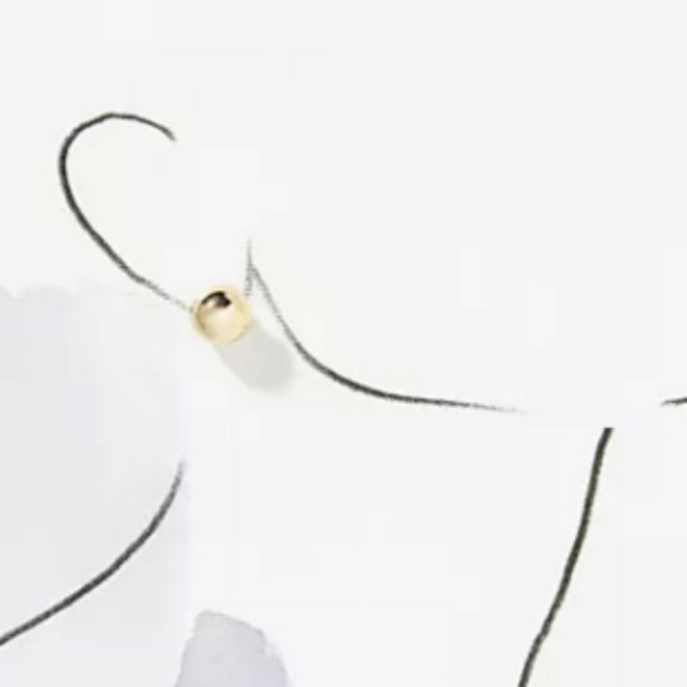 New! Anthro Gold Huggie Earrings - Picture 12 of 12